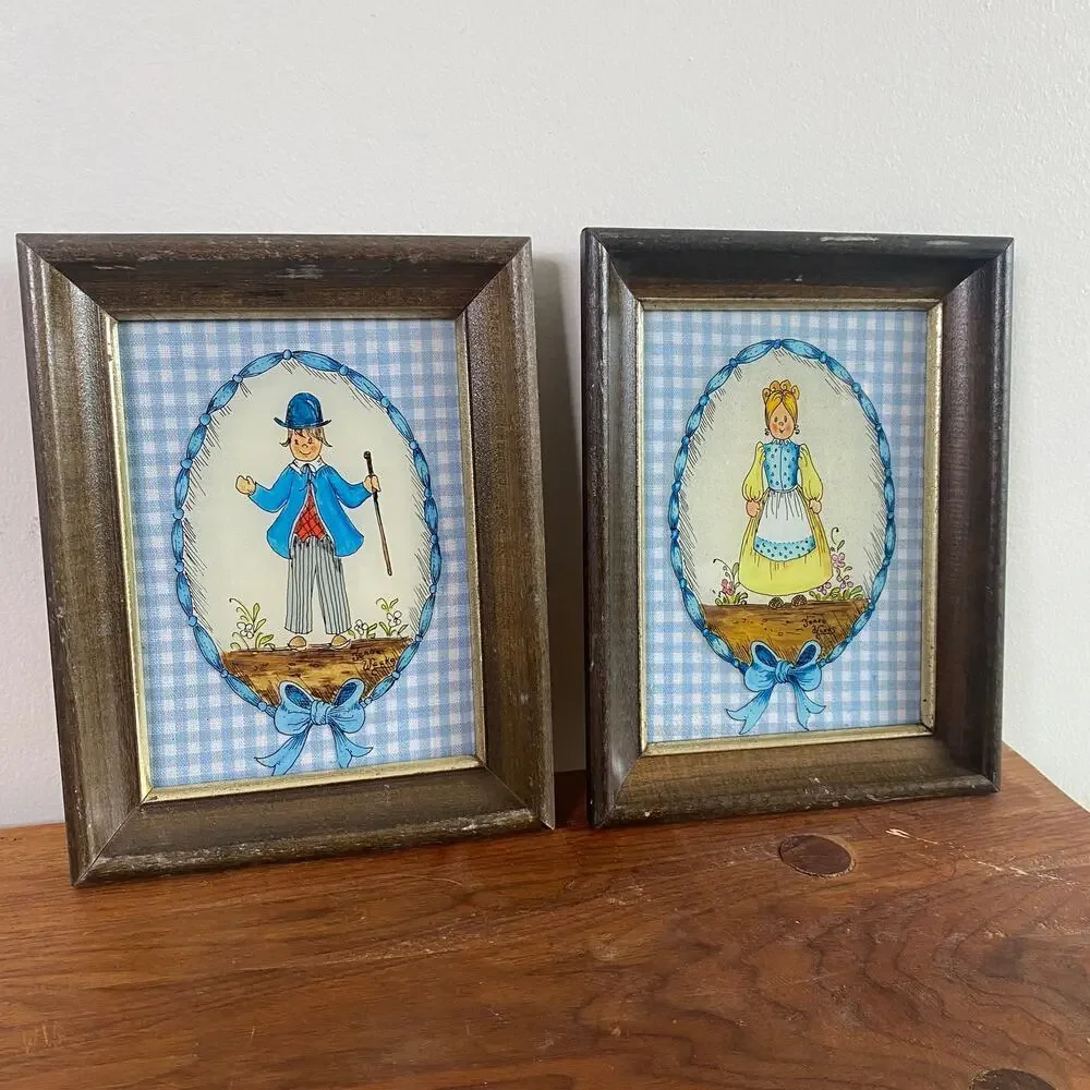 Vintage Swiss Cottagecore Framed Photos